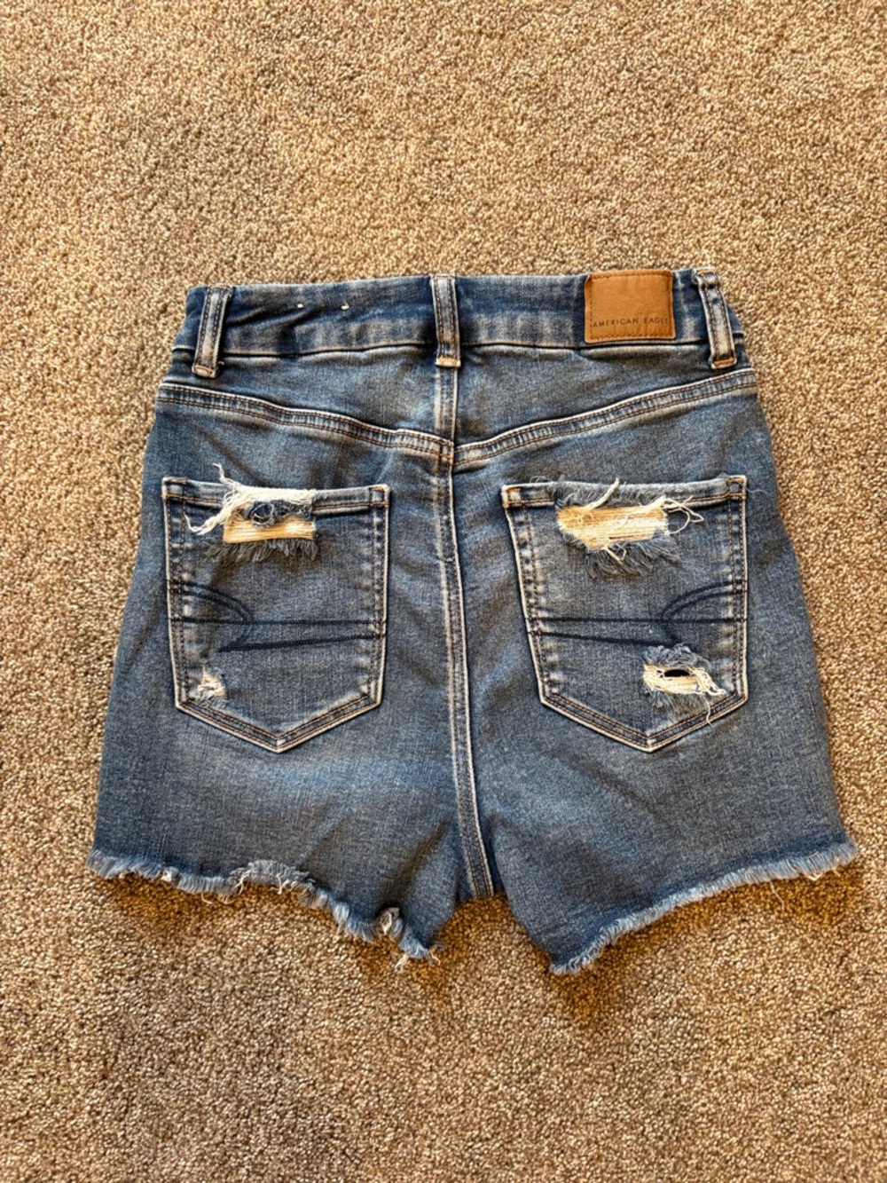 Curvy High-Waist American Eagle Shortie Shorts - Picture 2 of 4